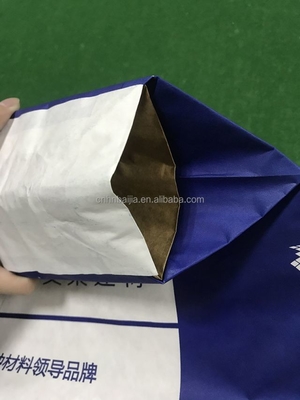 Προσαρμοσμένο κτίριο προσκολλημένη βαλβίδα Πολυπετραμικές τσάντες χαρτιού με λαβή Αποδεχτείτε Προσαρμοσμένο