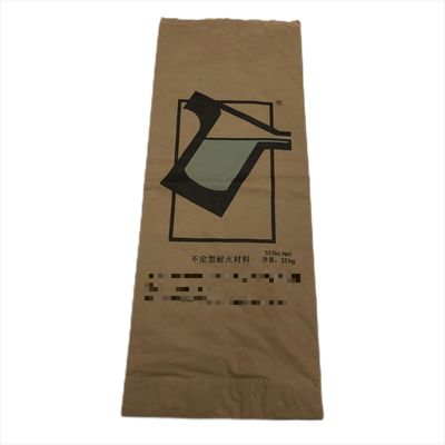 25kg Χάρτινη σακούλα Pbom στόμα θερμότητα σφραγισμένη για συσκευασία δομικών υλικών και ανθεκτικά υλικά