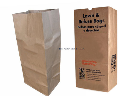 25Kg βαρέων καθηκόντων τσάντα εγγράφου Multiwall Kraft απορριμάτων χορτοταπήτων τσαντών εγγράφου χορτοταπήτων