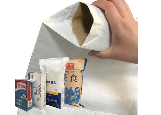 Υγρές τσάντες 15kg 20kg εγγράφου Multiwall βαλβίδων χυσιμάτων απορροφητικές χημικές κολλημένες