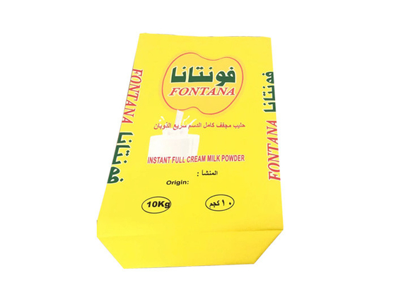 20kg 25kg 3 στρώματα pe ευθυγράμμισε τους πολυ σάκους εγγράφου τοίχων για τη συσκευασία γαλάτων σε σκόνη