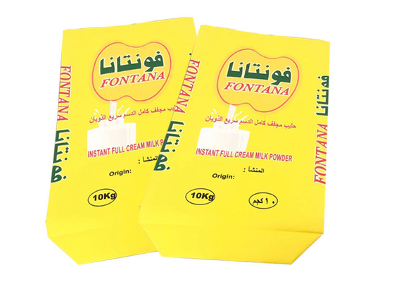 20kg 25kg 3 στρώσεων χαρτί σάκος πολλαπλών τοιχωμάτων με επένδυση Pe για συσκευασία γάλακτος σε σκόνη
