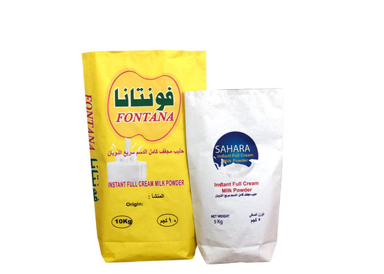 20kg 25kg Milk Powder Multi Wall Paper Sacks Grade Food