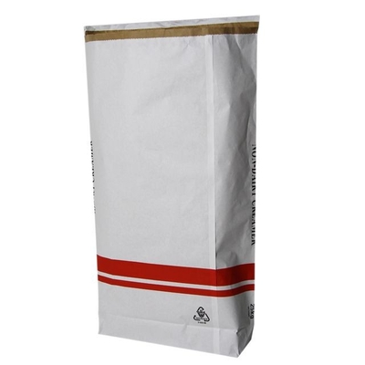 Επικόλληση συσκευασίας 3 στρώσεων 25kg 50kg Kraft Heat Seal bags Customized