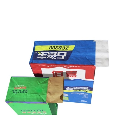 20kg 25kg 50kg Βιομηχανική επικολλημένη σακούλα βαλβίδας Χάρτινη συσκευασία