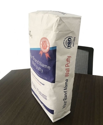 Βιομηχανικές τσάντες εγγράφου εκτύπωσης 25kg 50kg cOem για την ουσία τροφίμων τσιμέντου βιώσιμη