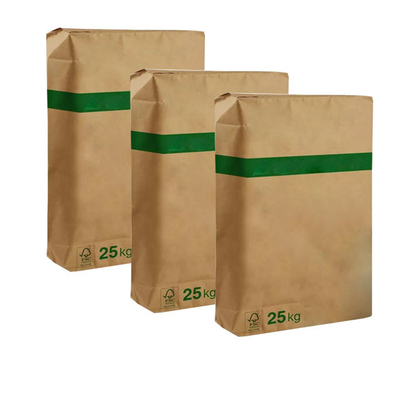 20kg Multiwall βαλβίδων εγγράφου κατώτατη υγρασία φραγμών τσαντών τετραγωνική ανθεκτική