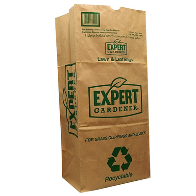 2ply μεγάλη υγρασία τσαντών απορριμάτων άχρηστων χαρτιών ναυπηγείων τσαντών εγγράφου χορτοταπήτων της Kraft - απόδειξη