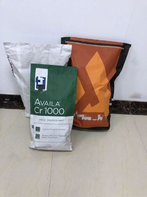 20kg τσάντες χαρτιού με χωρητικότητα αποδέχεται εξατομικευμένο και κλείσιμο τσιμπήματα κάτω και