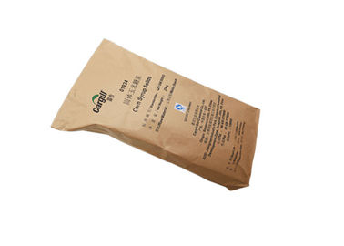 2 στρώμα 3 συγκολλημένων με θερμότητα 25kg εγγράφου τσαντών σαφών της Kraft εγγράφου αλευριού στρώματα τσαντών συσκευασίας