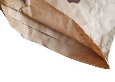 25kg ραμμένες ανοικτές τσάντες εγγράφου στοματικού Multiwall