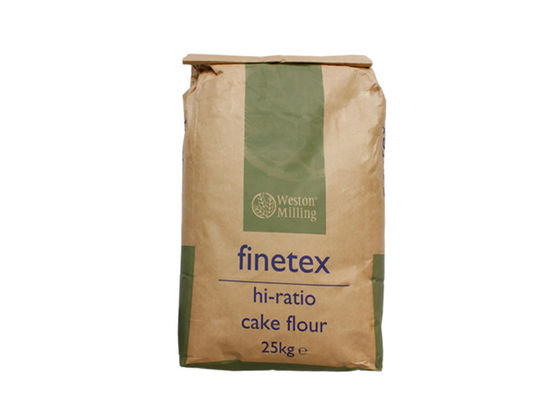 Τσάντες εγγράφου λογότυπων 25kg Multiwall Kraft συνήθειας για το ιχθυάλευρο ζωοτροφών συσκευασίας
