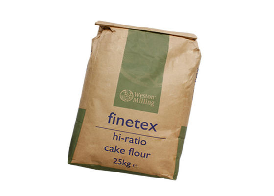 Διπλές τσάντες εγγράφου στρώματος 25kg Multiwall Kraft για τη συσκευασία ζωοτροφών απορριμάτων γατών