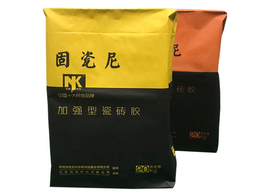 Βιομηχανικές τσάντες 15kg 20kg 25kg 1-4ply εγγράφου Multiwall κόλλας κεραμιδιών