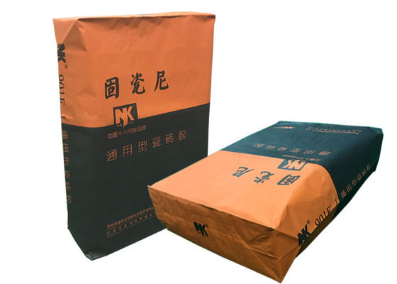 20kgs κολλημένες τσάντες εγγράφου Multiwall Kraft βαλβίδων για Putty τη σκόνη