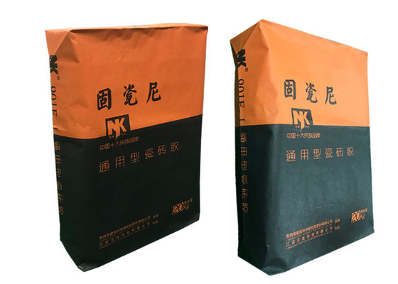 τσάντες εγγράφου 15kg 20kg 25kg Multiwall Kraft για το κτήριο σκονών γύψου