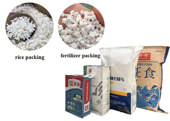 σάκος τσαντών βαλβίδων εγγράφου 25kg 20kg 50kg Multiwall Kraft για την υλική συσκευασία σκονών