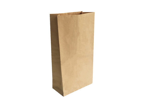 25kg καφετιοί Multiwall εγγράφου σάκοι εγγράφου της Kraft ρυζιού τσαντών ανακυκλωμένοι