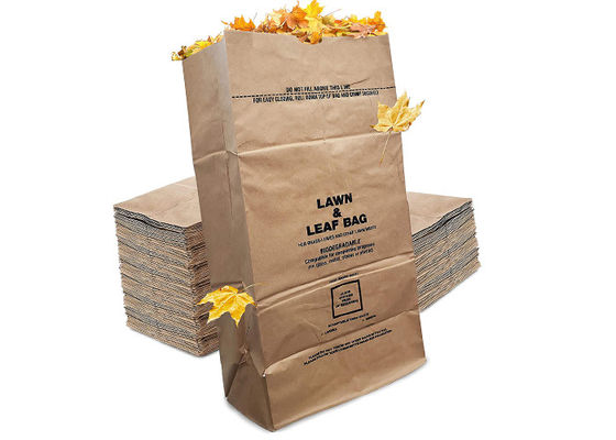 Καφέ Kraft Eco Friend κομποστοποιήσιμη χάρτινη σακούλα απορριμμάτων διπλής στρώσης