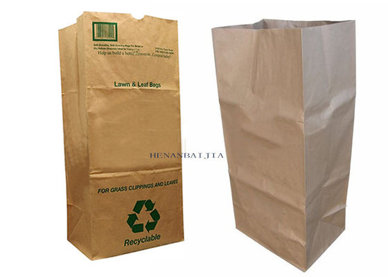 25Kg βαρέων καθηκόντων τσάντα εγγράφου Multiwall Kraft απορριμάτων χορτοταπήτων τσαντών εγγράφου χορτοταπήτων