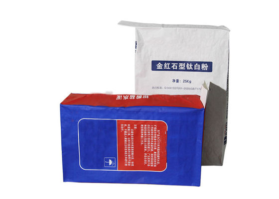 τσάντες εγγράφου βαλβίδων 20kg 25kg 3ply για τη συσκευασία του υλικού σκονών
