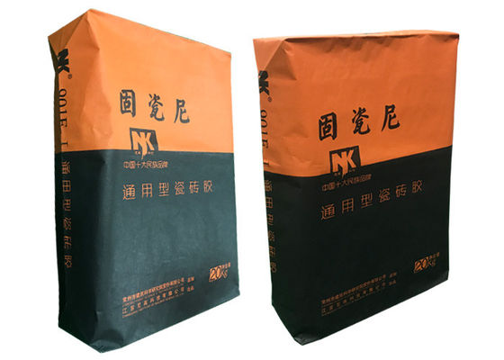 20kg 25kg 40kg 50kg ξεραίνουν τις τσάντες εγγράφου Multiwall τσαντών τσιμέντου κονιάματος κεραμώνουν τη συγκολλητική Putty κονιάματος ασβεστοκονιάματος τσαντών βαλβίδων σκόνη