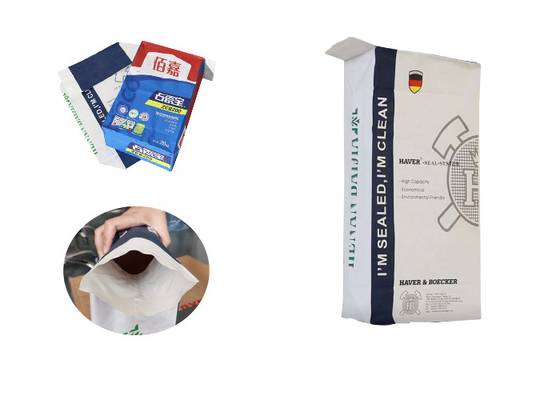 Υγρές τσάντες 15kg 20kg εγγράφου Multiwall βαλβίδων χυσιμάτων απορροφητικές χημικές κολλημένες